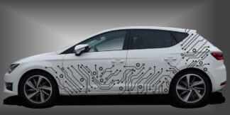 Seitendekor für PKW Limousine Set Circuit