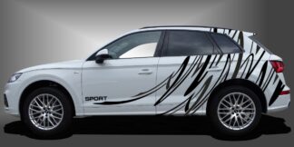 Der Seitenaufkleber SUV ist ein fantastischer Car-Style für SUVs, der dem Fahrzeug eine sportliche und moderne Intensität im Design verleiht. Das Set besteht aus modularen Einzelelementen im Baukastenprinzip. Geeignet für glatte, lackierte Fahrzeugoberflächen. Material: Hochwertige Plotterfolie (Mactac), UV-beständig, waschstraßenfest, rückstandslos entfernbar, Haltbarkeit über 10 Jahre.