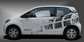 Der Tuning Sticker ist ein hammermäßiger Autoaufkleber für Kleinwagen, der dem Fahrzeug eine sportliche und moderne Inszenierung im Design verleiht. Das Set besteht aus modularen Einzelelementen im Baukastenprinzip. Geeignet für glatte, lackierte Fahrzeugoberflächen. Material: Hochwertige Plotterfolie (Mactac), UV-beständig, waschstraßenfest, rückstandslos entfernbar, Haltbarkeit über 10 Jahre.