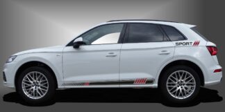 Der Auto Viperstreifen ist ein dynamischer Style für SUVs, der dem Fahrzeug ein sportliches und modernes Erscheinungsbild im Design verleiht. Das Set besteht aus modularen Einzelelementen im Baukastenprinzip. Geeignet für glatte, lackierte Fahrzeugoberflächen. Material: Hochwertige Plotterfolie (Mactac), UV-beständig, waschstraßenfest, rückstandslos entfernbar, Haltbarkeit über 10 Jahre.