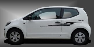 Der Vinyl Zierstreifen ist ein energiegeladener Tuning-Aufkleber für Kleinwagen, der dem Fahrzeug eine sportliche und moderne Erscheinung im Design verleiht. Das Set besteht aus modularen Einzelelementen im Baukastenprinzip. Geeignet für glatte, lackierte Fahrzeugoberflächen. Material: Hochwertige Plotterfolie (Mactac), UV-beständig, waschstraßenfest, rückstandslos entfernbar, Haltbarkeit über 10 Jahre.
