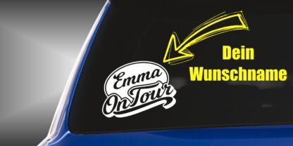 Heckaufkleber Emma on Tour No. 433