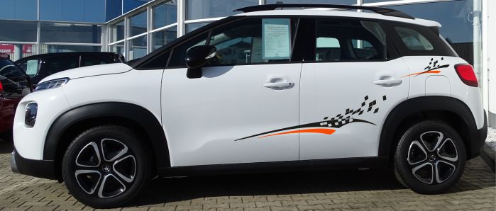 Dekor Aufkleber fürs Auto beispielsweise am Citroen C3