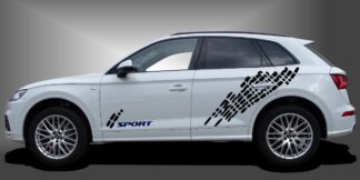 Das Car Sticker Streifen Dekor ist ein faszinierender Zierstreifen für SUVs, der dem Fahrzeug einen sportlichen und modernen Look im Design verleiht. Das Set besteht aus modularen Einzelelementen im Baukastenprinzip. Geeignet für glatte, lackierte Fahrzeugoberflächen. Material: Hochwertige Plotterfolie (Mactac), UV-beständig, waschstraßenfest, rückstandslos entfernbar, Haltbarkeit über 10 Jahre.