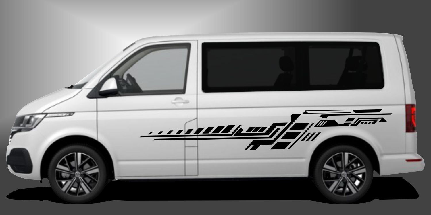 Auto Seitenstreifen Seitenaufkleber Aufkleber, Für Ford Transit