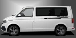 Das T6 Bus Tuning ist ein spannendes Motorsportdesign für Kleinbusse, das dem Fahrzeug einen sportlichen und modernen Look im Design verleihen. Das Set besteht aus modularen Einzelelementen im Baukastenprinzip. Geeignet für glatte, lackierte Fahrzeugoberflächen. Material: Hochwertige Plotterfolie (Mactac), UV-beständig, waschstraßenfest, rückstandslos entfernbar, Haltbarkeit über 10 Jahre.