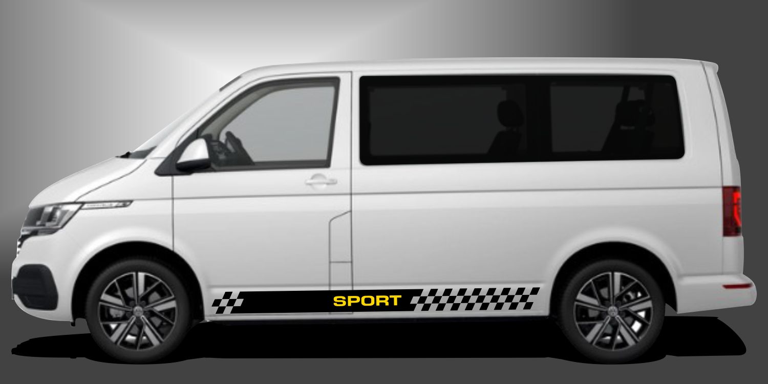 VW T5 Rallystreifen ✓ 333x starkes Design fürs Auto ✪