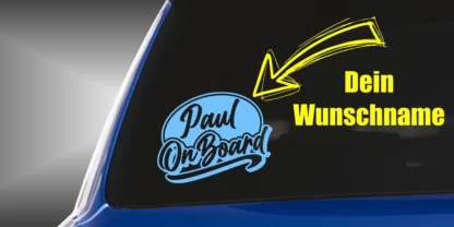 Paul on Board Aufkleber
