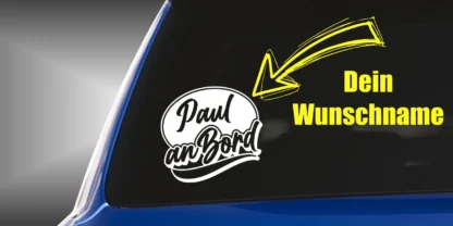 Paul an Bord Aufkleber