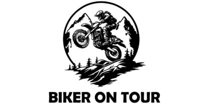 BIKER ON TOUR Bus-Aufkleber Ansicht