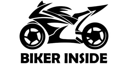 Biker Inside Aufkleber Ansicht