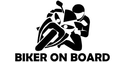 Biker on Board Sticker Ansicht