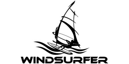 Windsurfer Aufkleber Ansicht