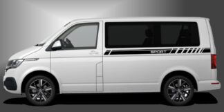 Die VW Bus Streifen sind eine smarte Designfolie für Kleinbusse, das dem Fahrzeug eine sportliche und moderne Komponente im Design verleihen. Das Set besteht aus modularen Einzelelementen im Baukastenprinzip. Geeignet für glatte, lackierte Fahrzeugoberflächen. Material: Hochwertige Plotterfolie (Mactac), UV-beständig, waschstraßenfest, rückstandslos entfernbar, Haltbarkeit über 10 Jahre.