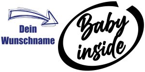 Baby inside Aufkleber