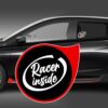 Racer inside Stickers Seitenscheibe