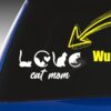 Katze Sticker Love Auto