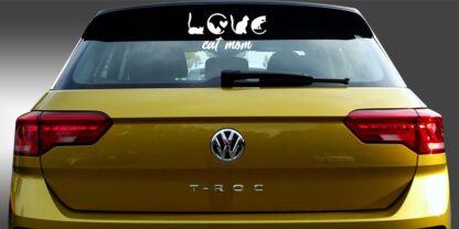 Katze Sticker Love Heck