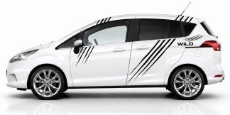 Aufkleber Krallen in Schwarz auf einem weißen Ford B-Max