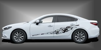 Aufkleber Style in Schwarz auf weißem Mazda 6