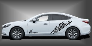 Car Sticker Car Styling in Schwarz auf weißem Mazda 6