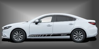 Car Stickers Aufkleber in Schwarz auf weißem Mazda 6