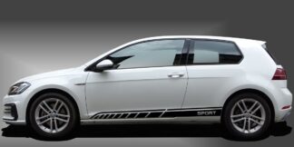 Car Stickers Autoaufkleber in Schwarz auf weißem VW Golf 7