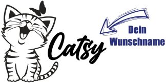 Katze Aufkleber Heckscheibe als originelles, cooles Car-Tattoo in Schwarz auf weißer glatter Fläche