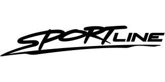 Sportline Stickers als origineller und toller Car-Sticker in Schwarz auf weißer glatter Fläche