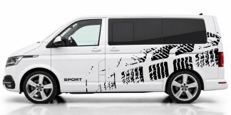 T6 Tattoo in Schwarz auf einem weißen VW T6
